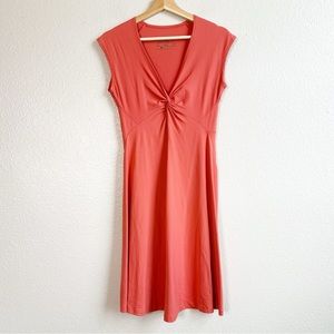 Patagonia Coral Peach Bandha Dress Short Sleeves Women’s Size Small